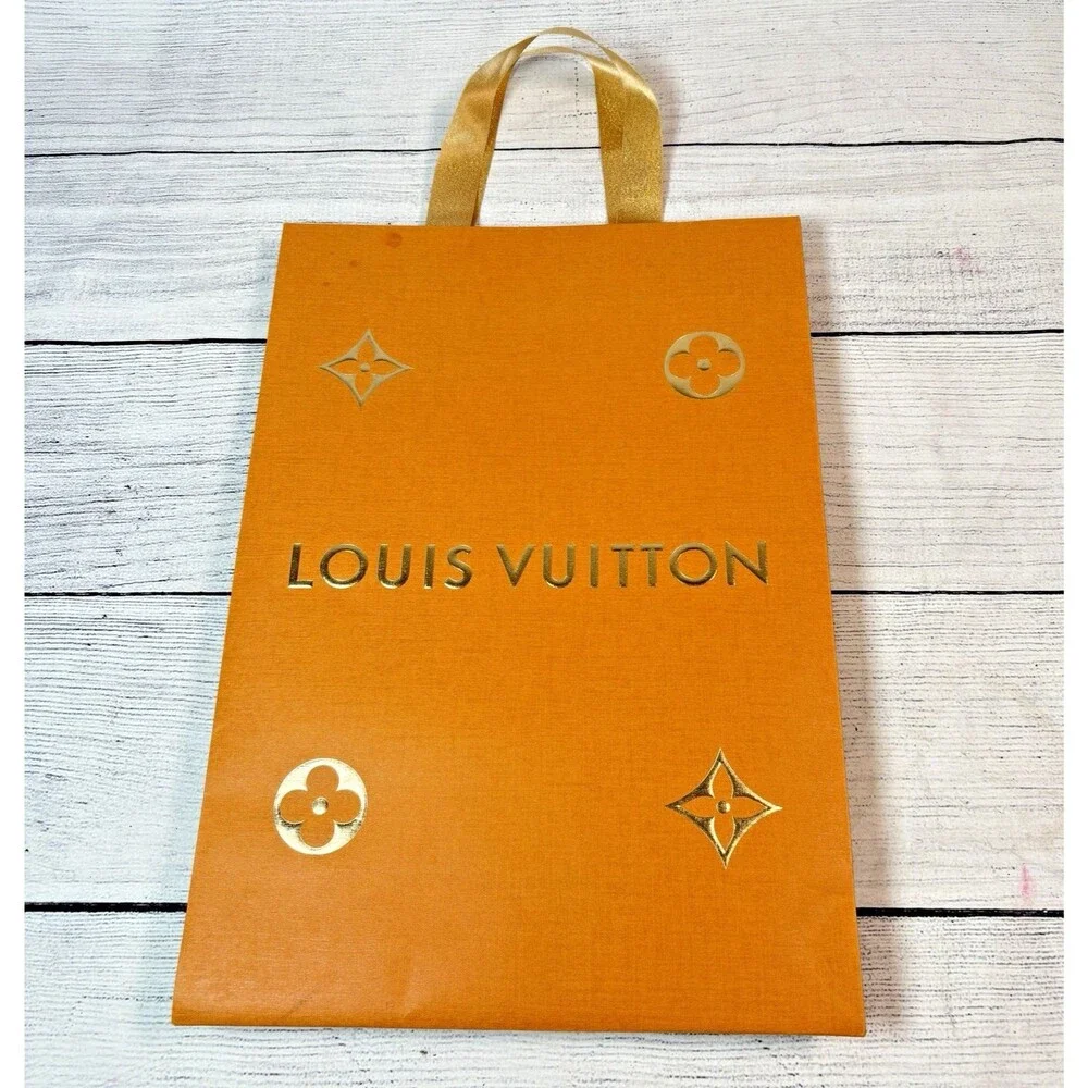 LOUIS VUITTON Authentic Paper Gift Shopping Bag 14 x 10 x 4